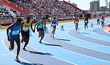 Heat 1 2018-10-15 Athletics Boys' 800 metres at the 2018 Summer Youth Olympics - Stage 2 (Martin Rulsch) 09.jpg