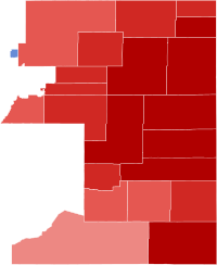 2018 Congressional election in Colorado's 4th congressional district by county.svg