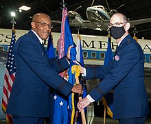 Gen Duke Z. Richardson assumes command of AFMC on 13 June 2022. 2022 Air Force Materiel Command Change of Command 220613-F-JW079-1074.jpg