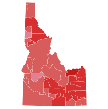 Results by county
.mw-parser-output .legend{page-break-inside:avoid;break-inside:avoid-column}.mw-parser-output .legend-color{display:inline-block;min-width:1.25em;height:1.25em;line-height:1.25;margin:1px 0;text-align:center;border:1px solid black;background-color:transparent;color:black}.mw-parser-output .legend-text{}
Crapo
50-60%
60-70%
70-80%
80-90% 2022 United States Senate Republican primary election in Idaho results map by county.svg