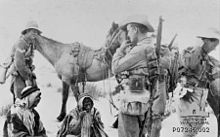 2nd Light Horse patrol at Gererat in the Sinai 1917 2nd Light Horse patrol.jpg