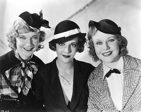 Una Merkel, Ruby Keeler and Ginger Rogers in 42nd Street