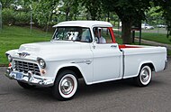 55 Chevrolet 3100 Cameo 1 2 Ton Pick-Up (9132998655) (cropped).jpg