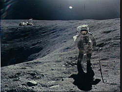 El astronauta Charles M. Duke, Jr. en la misión Apollo 16.