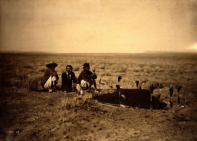 File:A 'Yebichai Sweat' Navajo medicine ceremony. Wellcome V0038479.jpg