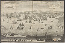 A Prospect of the United British and Dutch Fleets as they lay at Spit-Head in the year 1729, Argyll (position 2) at anchor. A Prospect of the United British and Dutch Fleets as they lay at Spit-Head in the year 1729.jpg