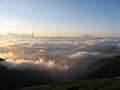 南アルプス・北岳山荘横からの雲海