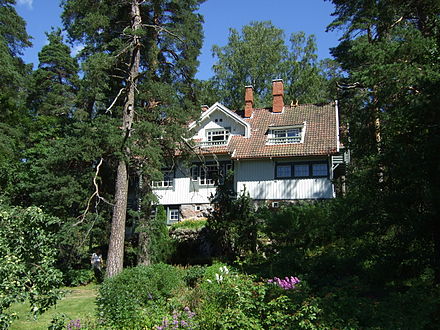 Ainola at lake Tuusula, home of Jean Sibelius.