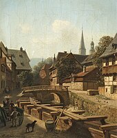 Stadtgraben in Goslar, 1889