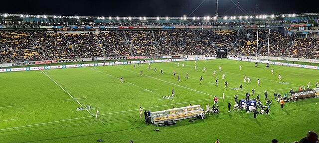 Round 1 match between the All Blacks and Argentina at Sky Stadium, Wellington, on 10 August 2024.