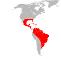 Range of the Cayenne Tick (Amblyomma cajennense)