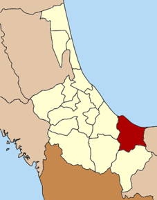 Amplasarea districtului în provincia Songkhla