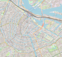 The location of the Stedelijk Museum Amsterdam on the map of Amsterdam, Netherlands