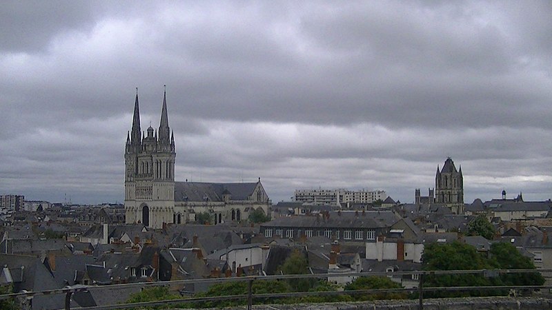 File:Angers Castle-Cathedral-Saint-Aubin.jpg