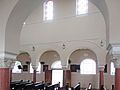 Detail of the arches inside the church.