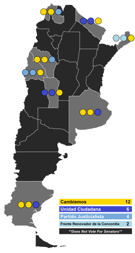 Argentinian Chamber of Senators Election 2017 - Results by Province.svg