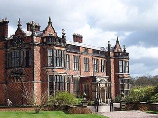 Arley Hall country house in Cheshire, UK