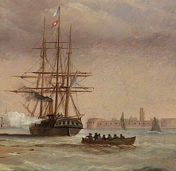 File:Arthur Wellington Fowles - HMS 'Falcon' at Spithead, June 1859 - BHC3304 - RMG (cropped).jpg