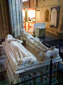 The subject of the poem An Arundel Tomb in Chichester Cathedral ArundelTomb2.JPG