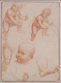 Atelier de Leonard de Vinci, Etudes pour l'Enfant Jesus.png