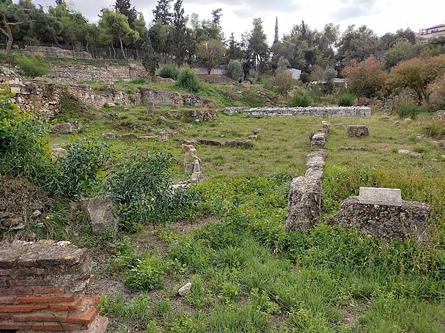 The site of the state prison in Ancient Athens.