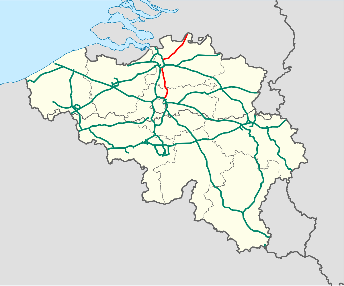 carte autoroute belgique Autoroute A1 (Belgique) — Wikipédia