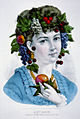 The personification of Autumn from an 1871 Currier and Ives print.