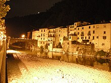 Bagni di Lucca by night . Bagni di lucca di notte.JPG