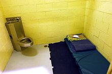 Inside view of a cell after completion in 2009 Bagram prison cell.jpg