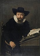 Portrait of an unknown man, probably a preacher 1638. oil on canvas medium QS:P186,Q296955;P186,Q12321255,P518,Q861259 . 113 × 81 cm (44.4 × 31.8 in). Rotterdam, Museum Boijmans Van Beuningen.