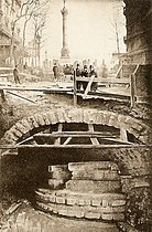 1899年の地下鉄工事の際発見されたバスティーユの基礎