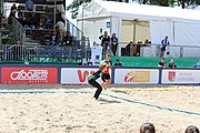 Deutsch: Beachhandball Europameisterschaften 2019 (Beach handball Euro); Tag 3: 4. Juli 2019 – Frauen, Hauptrunde Gruppe II, Deutschland-Spanien 1:2 (18:24, 24:14, 8:9) English: Beach handball Euro; Day 3: 4 July 2019 – Women Main Round Group II – Germany-Spain 1:2 (18:24, 24:14, 8:9)