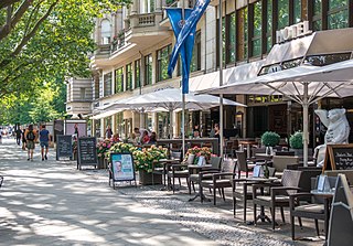 Kurfürstendamm Street avenue in Berlin, Germany