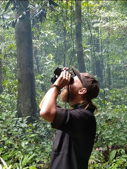 Bird watching at Ujung Kulon National Park (Full size image)