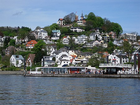 Blankenese Blick auf den Süllberg