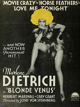 Blond Venus ad from The Film Daily, 1932 Blonde Venus - The Film Daily, Jul-Dec 1932 (page 444 crop).jpg