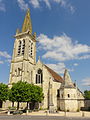 Boran-sur-Oise (60), église Saint-Vaast, façade occidentale 3.JPG