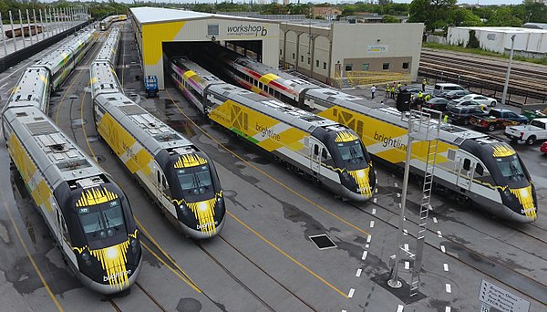 Siemens Charger locomotives and Venture trainsets in Florida, U.S.