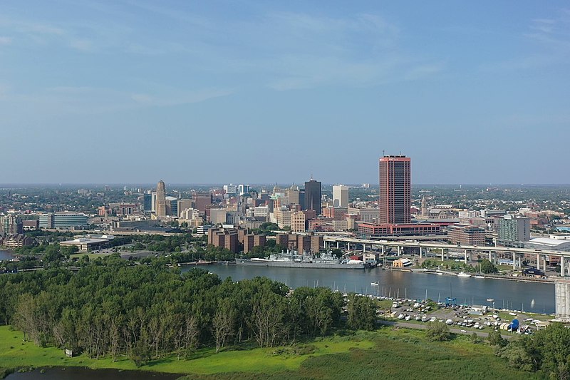 File:Buffalo Skyline from Drone 1.jpg