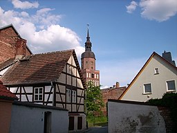 Burgstraße 9 und Kreuzkirche Spremberg 1