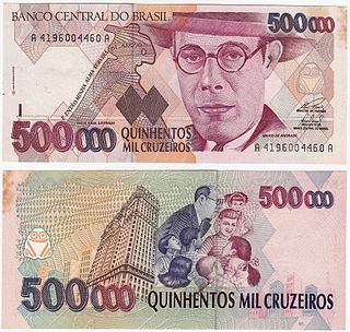 <span class="mw-page-title-main">Brazilian cruzeiro (1990–1993)</span> Brazilian currency from 1990 to 1993