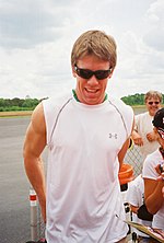 Carl Edwards won the pole position and the race. Carl Edwards.jpg