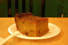 A slice of Guyanese cassava pone Cassava pone (3153967448).jpg