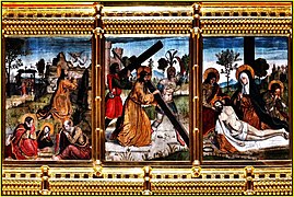 Passion of Jesus Christ, detail of the altarpiece by Pedro Berruguete and Juan González de Becerril (15th-century).