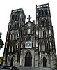 The façade of St. Joseph's Cathedral in Hanoi