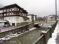 Rivière Arve au centre de Chamonix