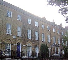 2 Ordnance Terrace, Chatham, Dickens's home 1817 - May 1821 ChathamOrdnanceTerrCrop.jpg