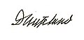 Christoph Wilhelm Hufeland aláírása