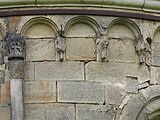 Deutsch: Detail der Margaretenkirche in Steinbach, Bad Bibra