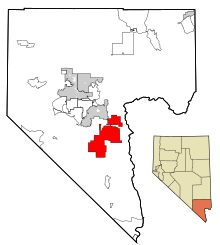 Clark County Nevada Incorporated Areas Boulder City highlighted.svg